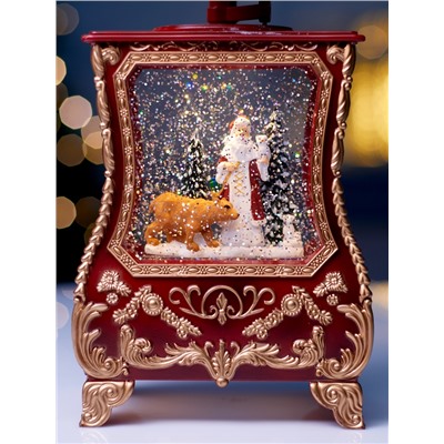 Фигура светодиодная «Граммофон» 36×16×9 см, от батареек 3хААА, музыка, USB, свечение тёплое белое