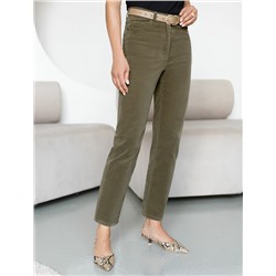 Брюки из эластичного микро-вельвета