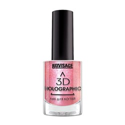 LUX visage Лак для ногтей Holographic №719 11г/6 розовый кварц