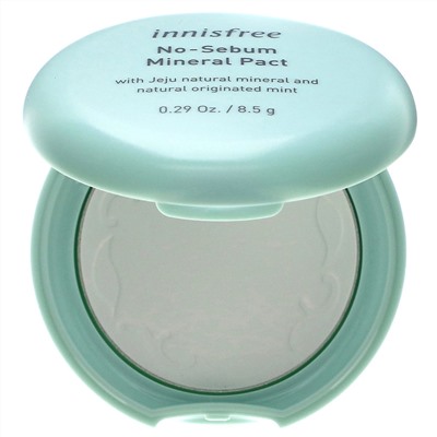 Innisfree, минеральная компактная пудра, контроль жирности, 8,5 г (0,29 унции)