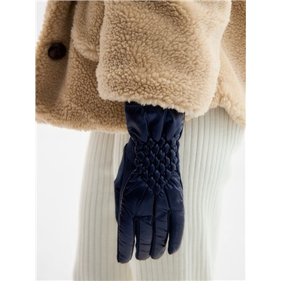 Перчатки женские, безразмерные, без утеплителя, цвет синий