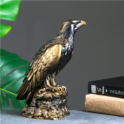 Фигурка гипс «Орёл», под бронзу, 10×27×10 см