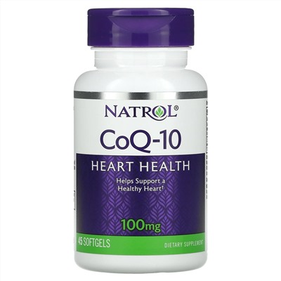 Natrol, CoQ-10, 100 mg, 45 Softgels
