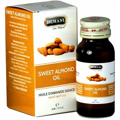 Hemani Sweet Almond Oil / Масло Сладкого Миндаля 30 мл