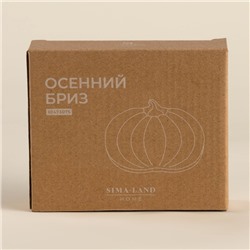 Тарелка SL Home «Осенний бриз», 13×11 см, доломит, белая