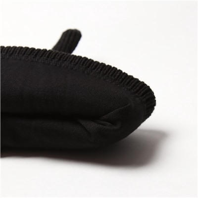 Шапка детская MINAKU, чёрная, размер 44-46 (9 мес. -1 год)