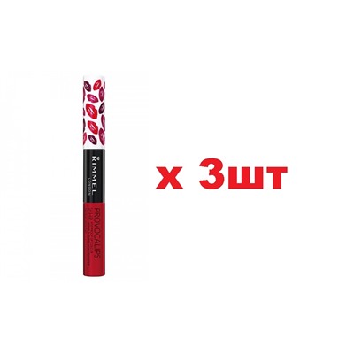 Rimmel London Provocalips жидкая помада 16HR 500 Kiss me you fool 3шт