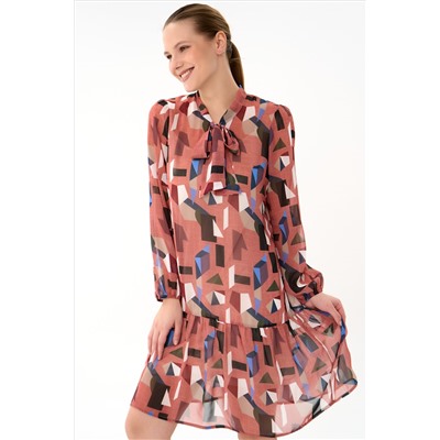 Платье Нежный акцент  – 2 (алый)