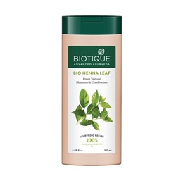 Biotique Bio Henna Leaf Fresh Texture Shampoo/ Биотик  Шампунь И Кондиционер  С Листьев Хны  180мл