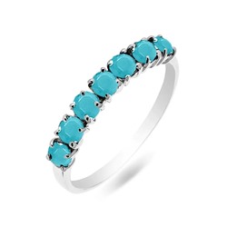 Кольцо из серебра бирюза пресс., СПН4177