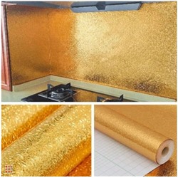 Алюминиевая пленка самоклеющаяся алюминиевая фольга 60x300 см. Золото