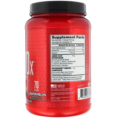 BSN, AminoX, выносливость и восстановление, арбуз, 1,02 кг (2,24 фунта)