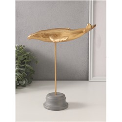 Фигурка «Золотой кит», полистоун, 20×11×22.5 см