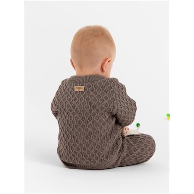 Джемпер детский вязаный MINAKU, цвет кофейный, рост 68-74 см