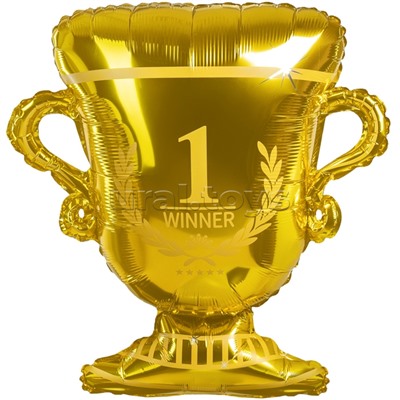 Шар (29''/74 см) Фигура, Кубок Чемпиона, Золото, 1 шт. в уп.