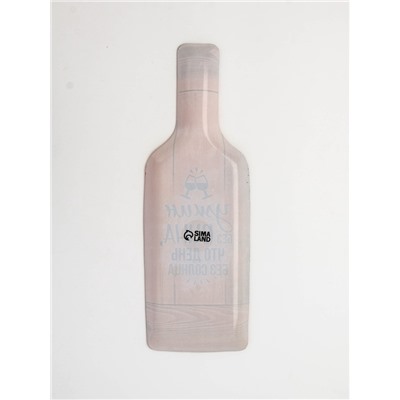 Тарелка плоская стеклянная «Ужин без вина», 11.3×34.5 см, 18+