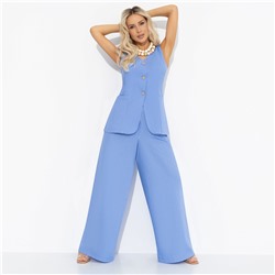 Жилет летний, Льняная сказка (голубой)