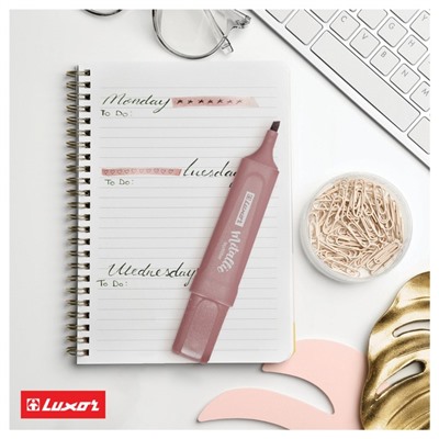 Текстовыделитель Luxor "Textliter Metallic" бронзовый, 1-5мм
