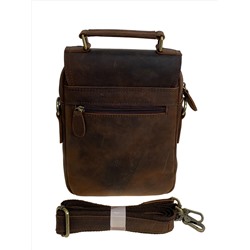 Сумка мужская из натуральной кожи, цвет коричневый