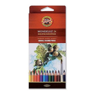 Карандаши акварельные 24цв Mondeluz 3718/24 Koh-I-Noor