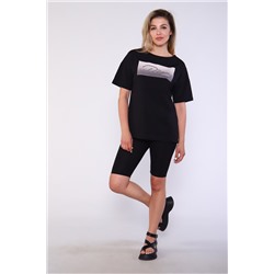 Костюм женский с велосипедками и футболкой 246а