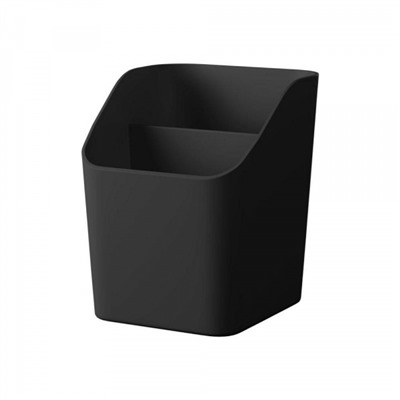 Подставка для письменных принадлежностей "Submarine Mini" Classic 8х10х8,5 см черная 2 отделения 61615 ErichKrause