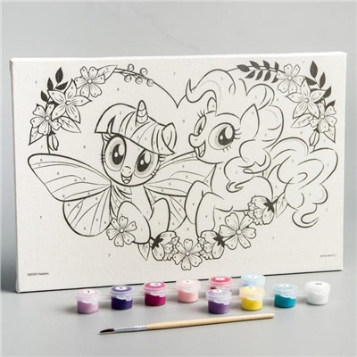 Картина по номерам для детей «My Little Pony», 20×30 см