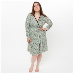 Халат домашний женский N-collection, олива, размер 52
