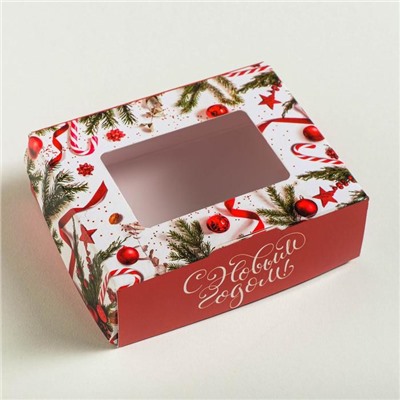 Коробка складная «С Новым годом», 10×8×3.5 см