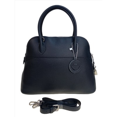 Женская сумка из натуральной кожи, цвет черный