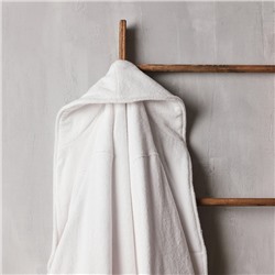 Халат махровый мужской SL HOME: Basic «Блан де Блан», размер S, хлопок 100%, белый