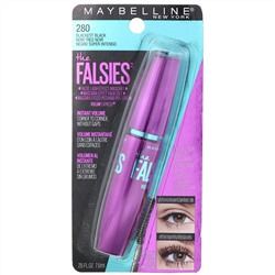 Maybelline, Тушь для ресниц Volum' Express, Falsies, угольно-черный цвет, 7,5 мл