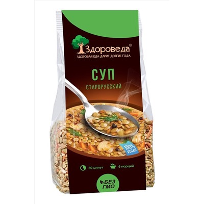 Суп Cтарорусский из полбы и зеленой чечевицы 250г ЭКОПРОДУКТЫ, 1184462
