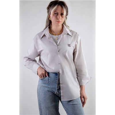 Рубашка оверсайз хлопок y2k НАТАЛИ, 1124644