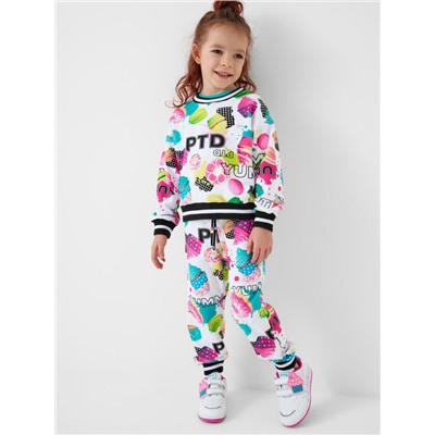 Комплект трикотажный для девочек: толстовка, брюки