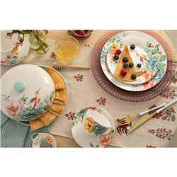 Сахарница-солонка Доляна «Пташка», 150 мл, d=7 см, доломит, белая, голубая