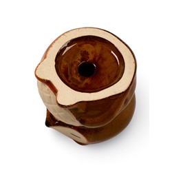 Декоративный горшок для цветов «Лисичка рыжая», керамический, 300 мл, 8×7.5×9.5 см, оранжевый