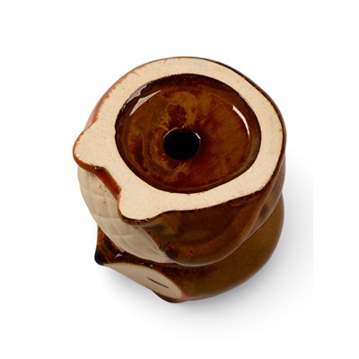 Декоративный горшок для цветов «Лисичка рыжая», керамический, 300 мл, 8×7.5×9.5 см, оранжевый