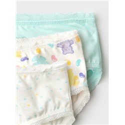 Трусы трикотажные для девочек, 3 шт в комплекте