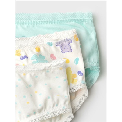 Трусы трикотажные для девочек, 3 шт в комплекте