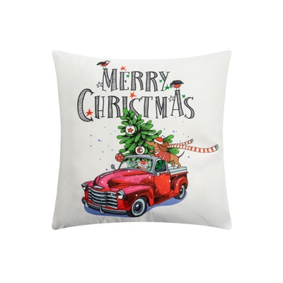 Наволочка декоративная новогодняя «Этель. Счастливого Рождества!» 40×40 см