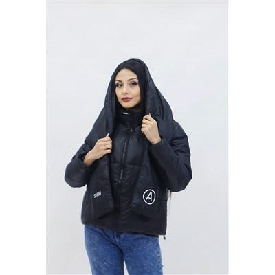 Куртка весна осень +дутый шарф-косынка 8193 НАТАЛИ, 978998