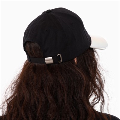 Кепка женская WTF, чёрная, р-р 56