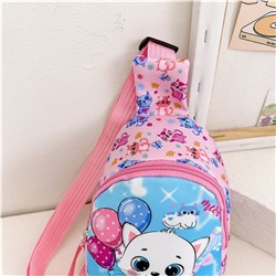 9908-3 зел Рюкзак на одно плечо для мальчиков (17х13х7)