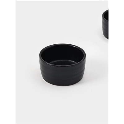 Соусники Magistro Pietra lunare, набор 2 шт., 80 мл, фарфор, чёрные