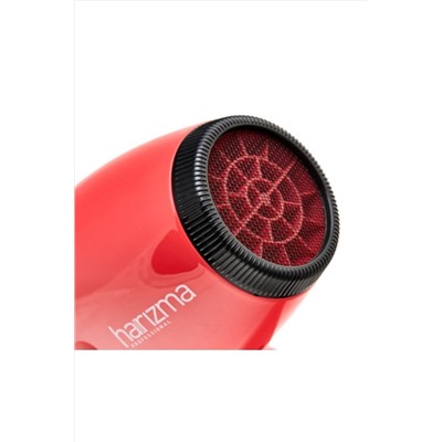 Harizma Профессиональный фен для волос / Venice 10222-03, 2100 Вт, красный KRISTALLER, 1108379