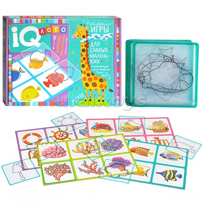 Пластиковое лото для малышей (нов) 3+ Морские приключения. Подбираем контуры Куликова Е.Н.