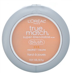 L'Oreal, Румяна True Match Super-Blendable Blush, оттенок N3-4 «Невинный румянец», 6 г