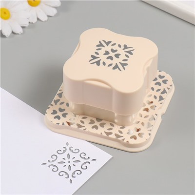 Дырокол фигурный рисунок 3.8×3.8 см «Калейдоскоп», 6.1×6.1×4.1 см