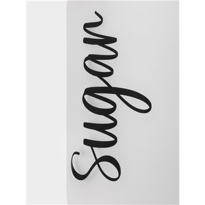 Банка для сыпучих продуктов Herevin Sugar, 1 л, стекло, белая